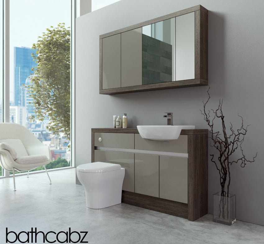 SIDONA MALI WENGE BASE & WALL UNITS BATHROOM FITTED FURNITURE