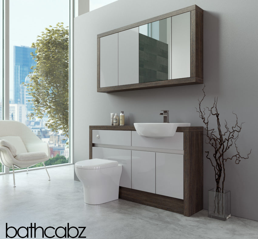 SIDONA MALI WENGE BASE & WALL UNITS BATHROOM FITTED FURNITURE