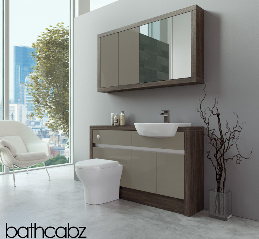 SIDONA MALI WENGE BASE & WALL UNITS BATHROOM FITTED FURNITURE