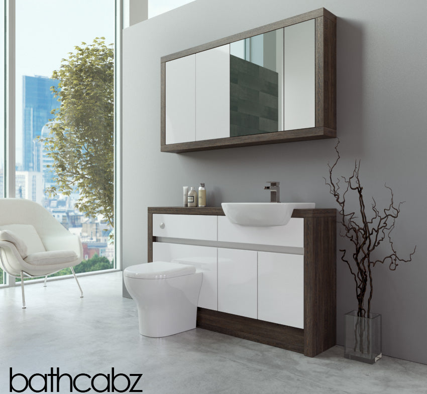 SIDONA MALI WENGE BASE & WALL UNITS BATHROOM FITTED FURNITURE