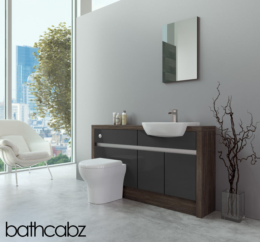 SIDONA MALI WENGE BASE UNITS BATHROOM FITTED FURNITURE