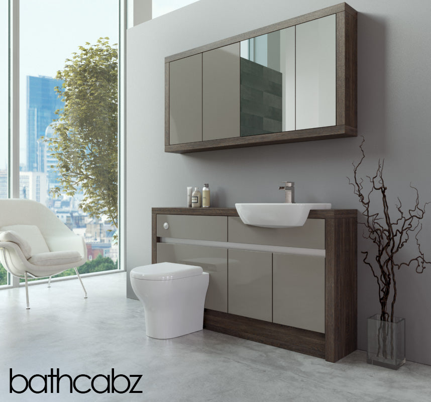 SIDONA MALI WENGE BASE & WALL UNITS BATHROOM FITTED FURNITURE