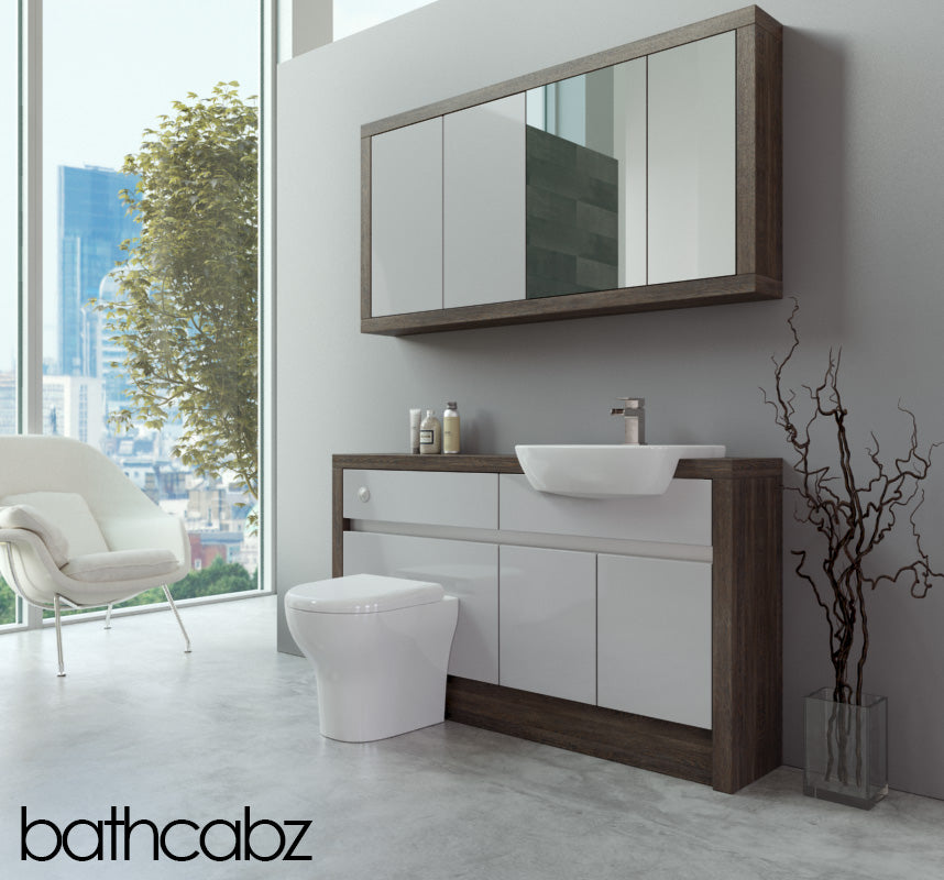 SIDONA MALI WENGE BASE & WALL UNITS BATHROOM FITTED FURNITURE