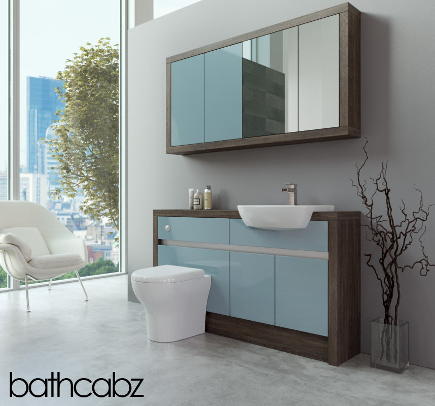 SIDONA MALI WENGE BASE & WALL UNITS BATHROOM FITTED FURNITURE