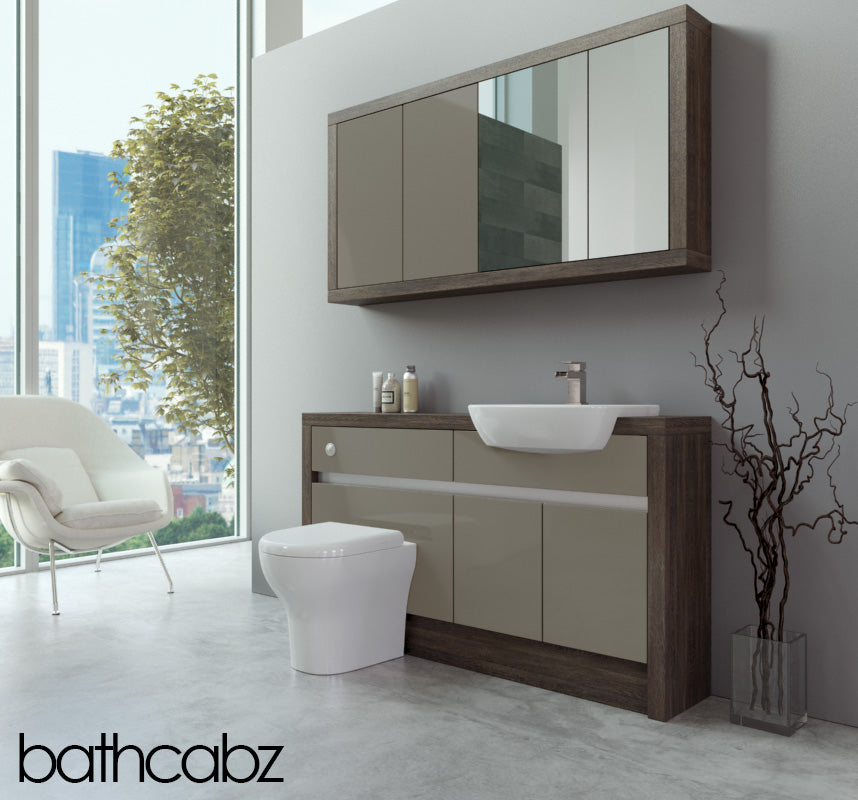 SIDONA MALI WENGE BASE & WALL UNITS BATHROOM FITTED FURNITURE