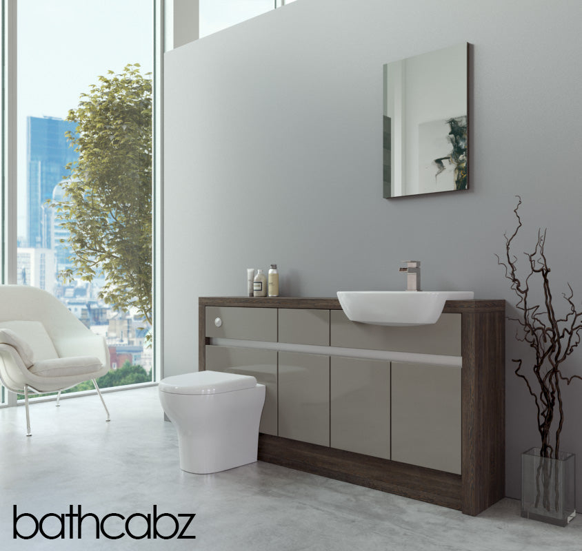 SIDONA MALI WENGE BASE UNITS BATHROOM FITTED FURNITURE