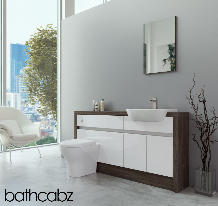 SIDONA MALI WENGE BASE UNITS BATHROOM FITTED FURNITURE