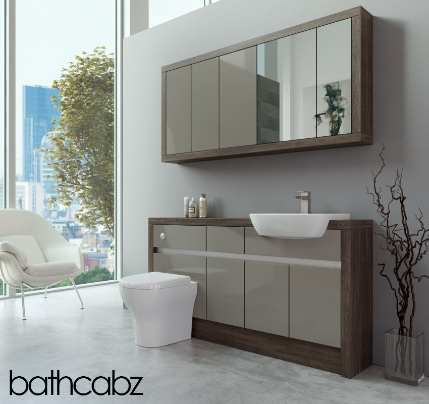 SIDONA MALI WENGE BASE & WALL UNITS BATHROOM FITTED FURNITURE