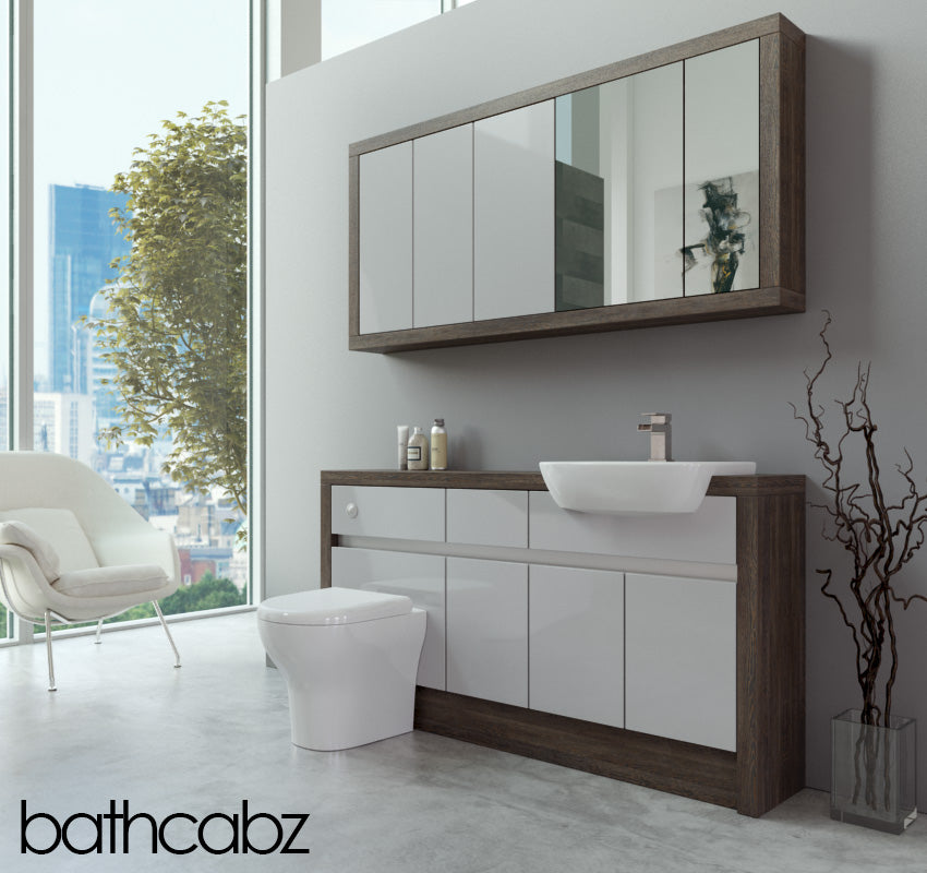SIDONA MALI WENGE BASE & WALL UNITS BATHROOM FITTED FURNITURE