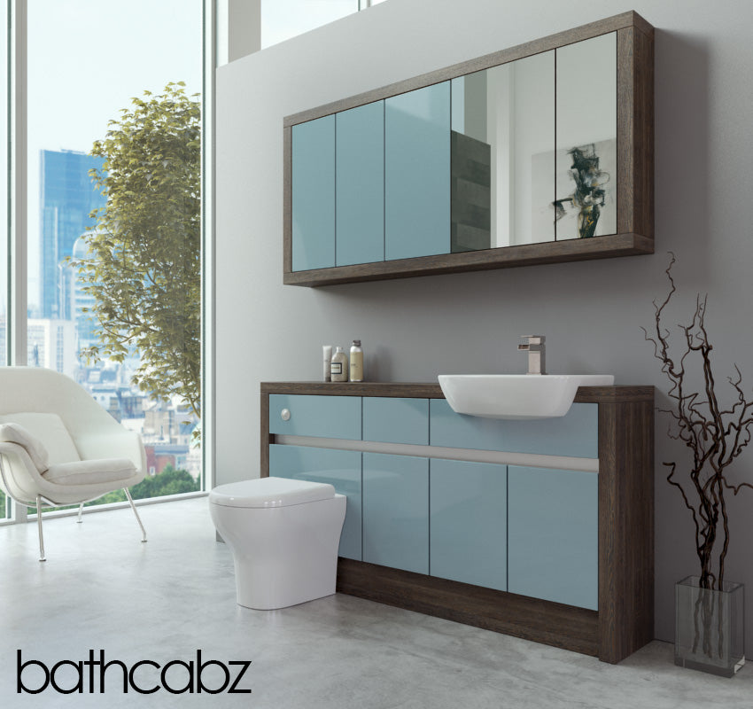SIDONA MALI WENGE BASE & WALL UNITS BATHROOM FITTED FURNITURE