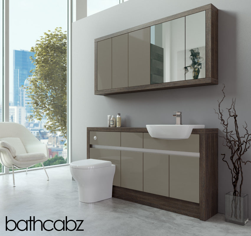 SIDONA MALI WENGE BASE & WALL UNITS BATHROOM FITTED FURNITURE