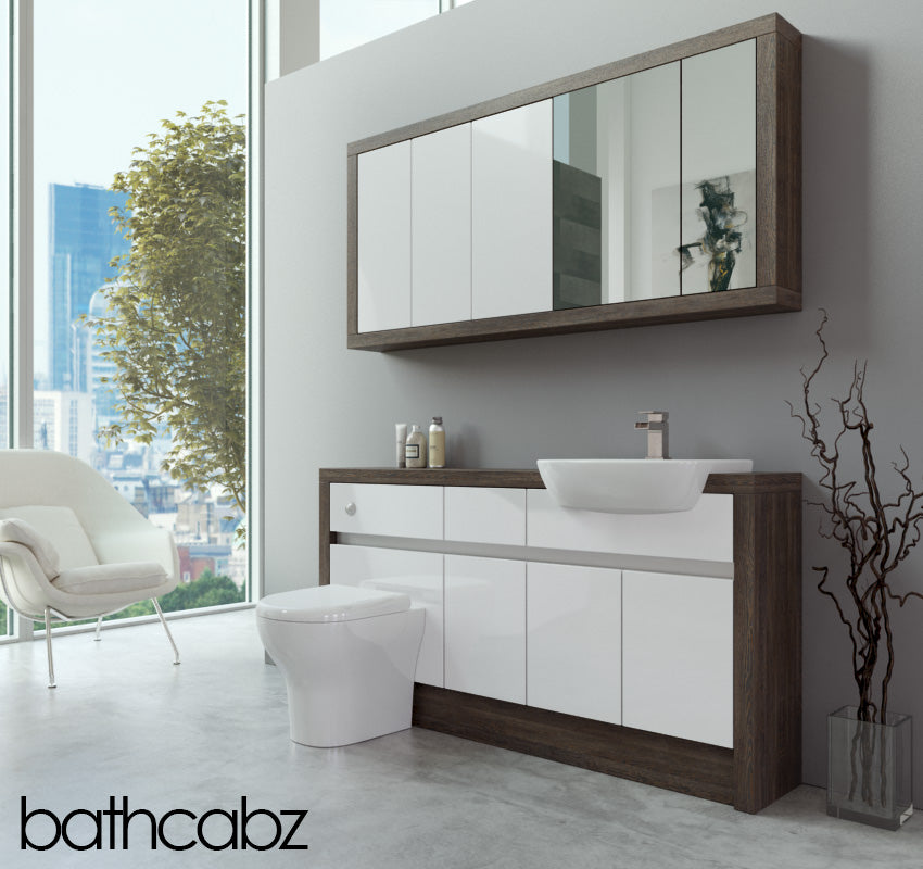 SIDONA MALI WENGE BASE & WALL UNITS BATHROOM FITTED FURNITURE