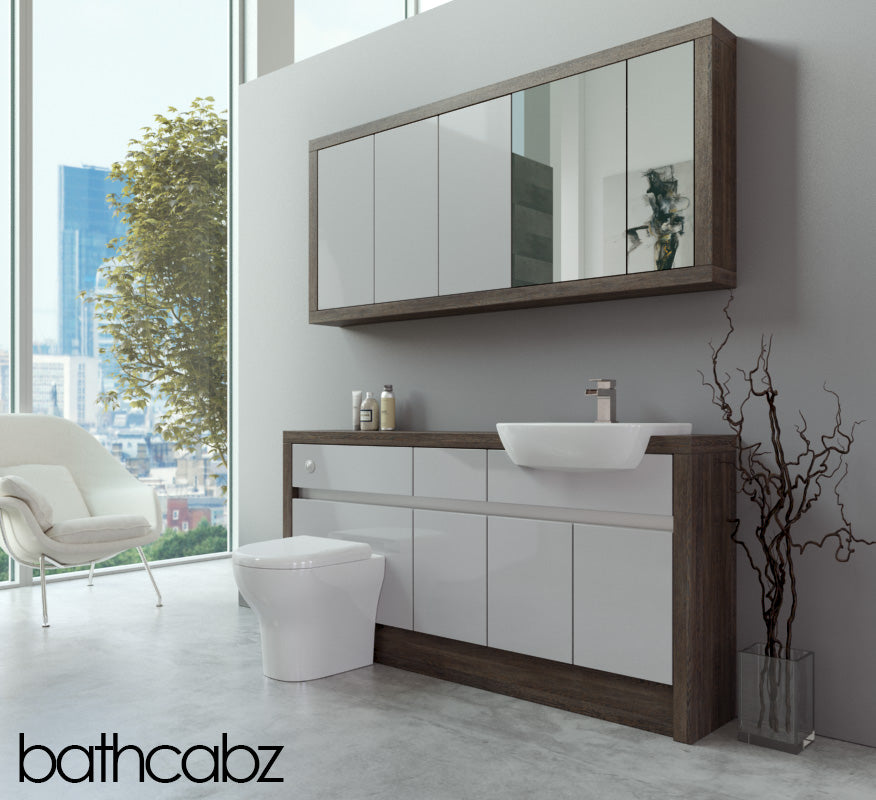 SIDONA MALI WENGE BASE & WALL UNITS BATHROOM FITTED FURNITURE