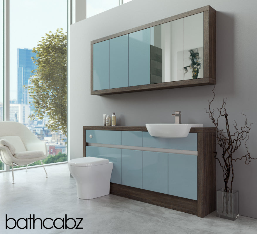 SIDONA MALI WENGE BASE & WALL UNITS BATHROOM FITTED FURNITURE