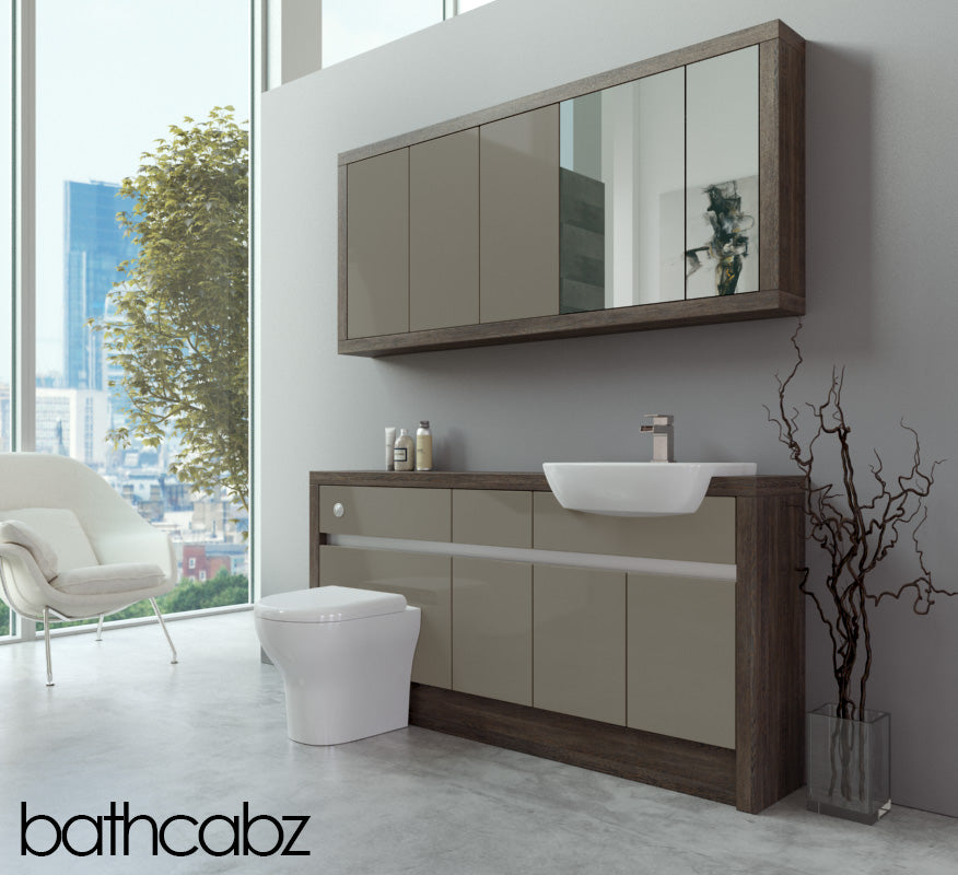SIDONA MALI WENGE BASE & WALL UNITS BATHROOM FITTED FURNITURE