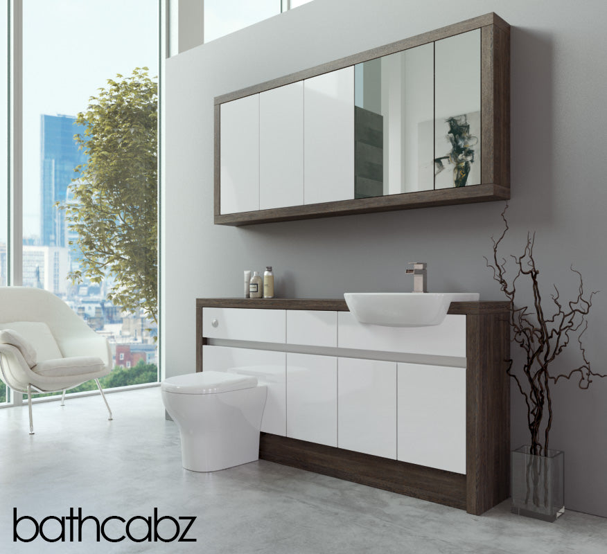 SIDONA MALI WENGE BASE & WALL UNITS BATHROOM FITTED FURNITURE