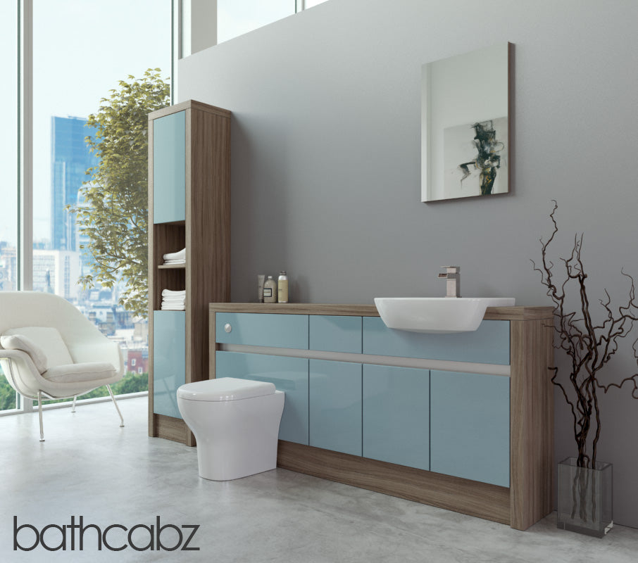 SIDONA DRIFTWOOD BASE & TALL UNIT BATHROOM FITTED FURNITURE