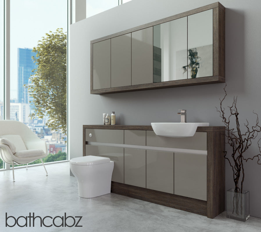 SIDONA MALI WENGE BASE & WALL UNITS BATHROOM FITTED FURNITURE