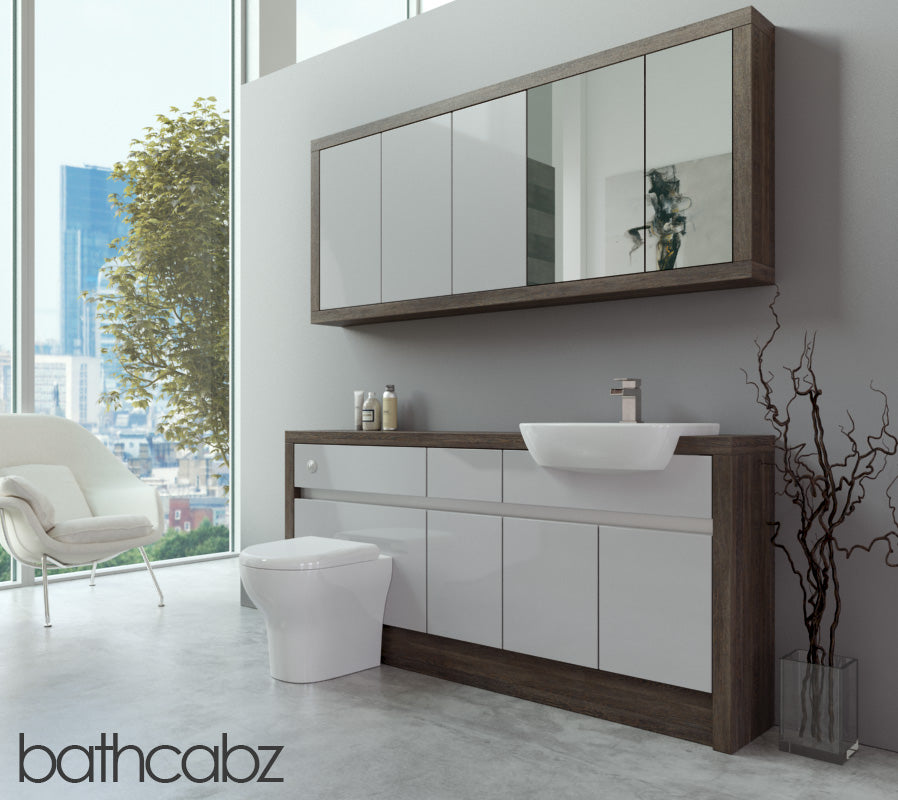SIDONA MALI WENGE BASE & WALL UNITS BATHROOM FITTED FURNITURE