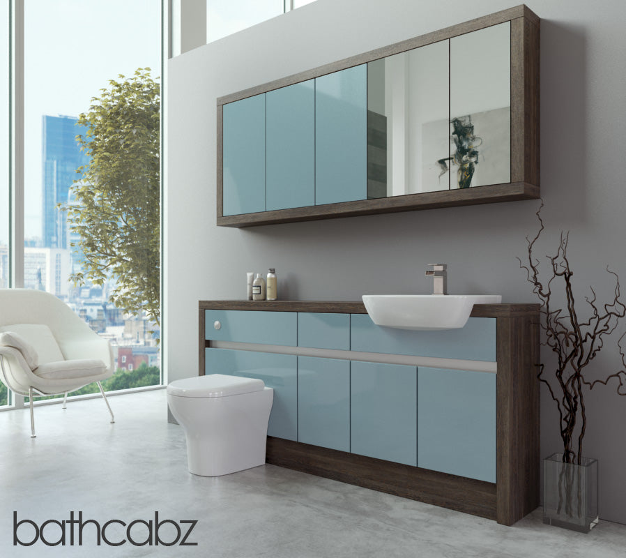 SIDONA MALI WENGE BASE & WALL UNITS BATHROOM FITTED FURNITURE