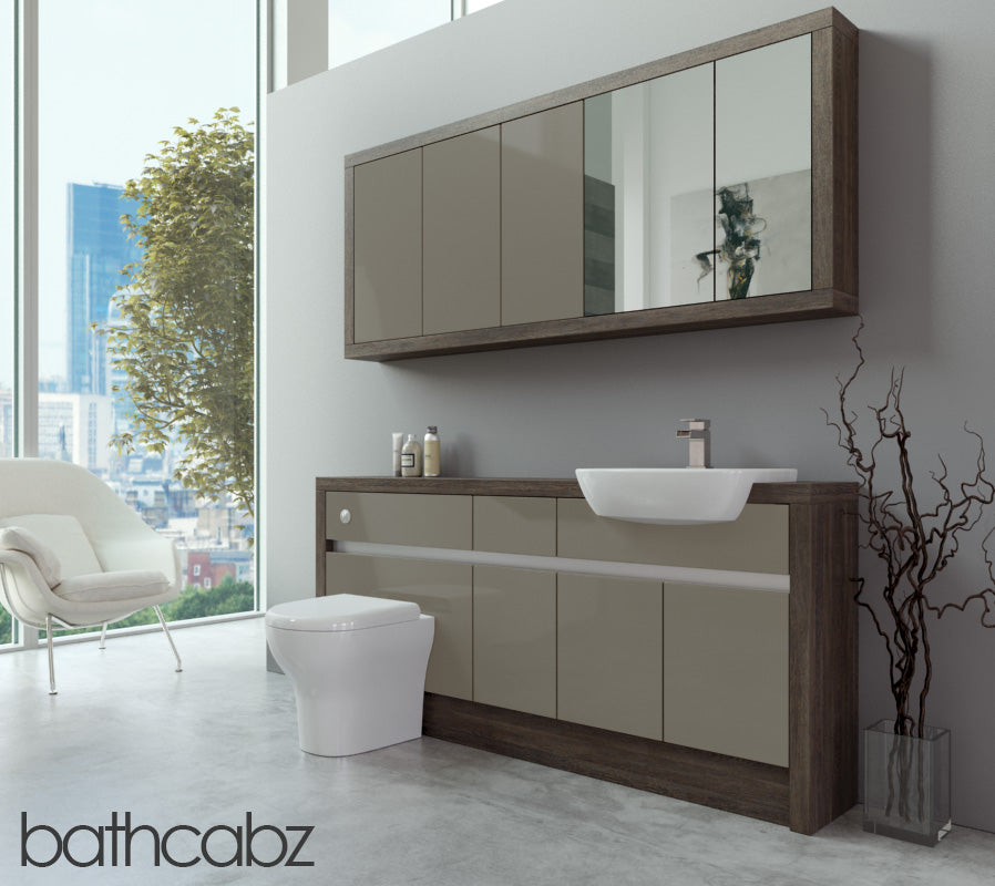 SIDONA MALI WENGE BASE & WALL UNITS BATHROOM FITTED FURNITURE