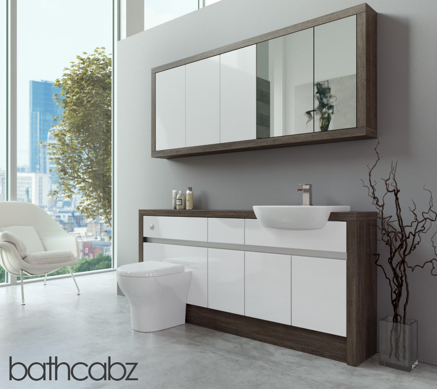 SIDONA MALI WENGE BASE & WALL UNITS BATHROOM FITTED FURNITURE