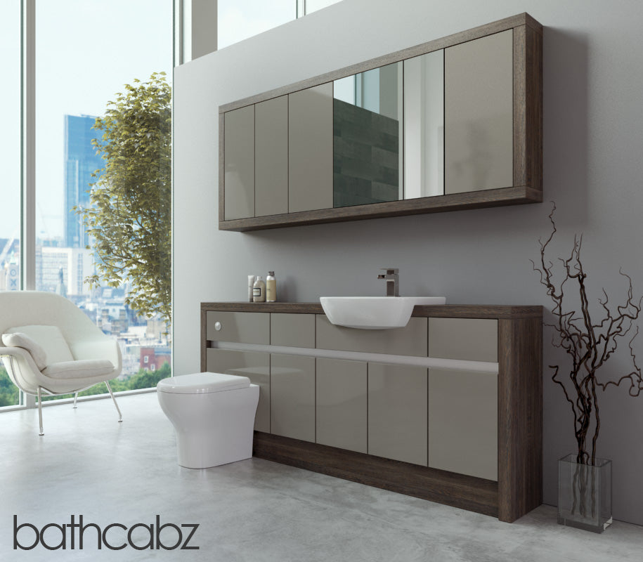 SIDONA MALI WENGE BASE & WALL UNITS BATHROOM FITTED FURNITURE