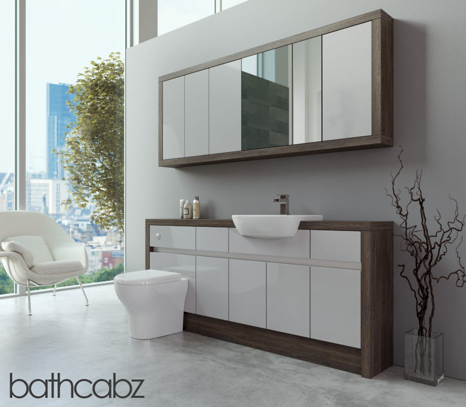 SIDONA MALI WENGE BASE & WALL UNITS BATHROOM FITTED FURNITURE