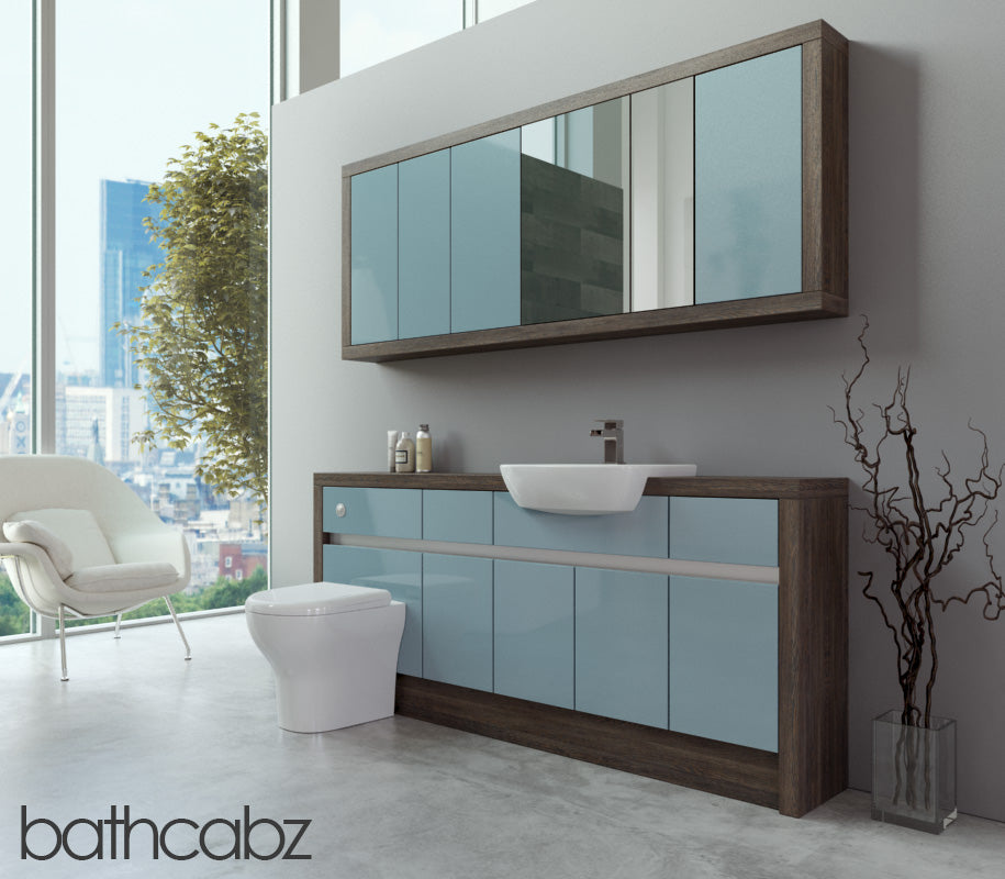 SIDONA MALI WENGE BASE & WALL UNITS BATHROOM FITTED FURNITURE