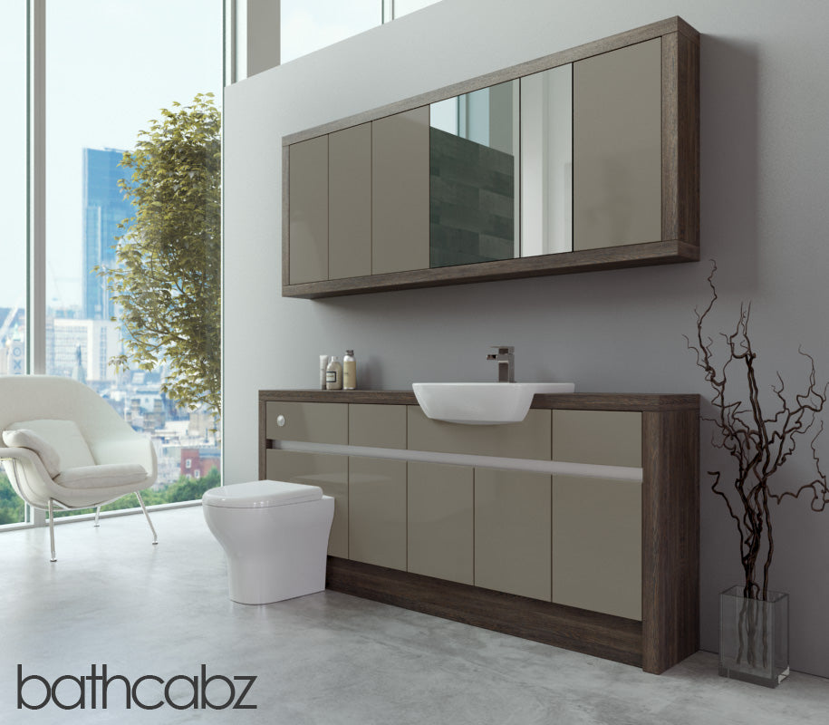 SIDONA MALI WENGE BASE & WALL UNITS BATHROOM FITTED FURNITURE