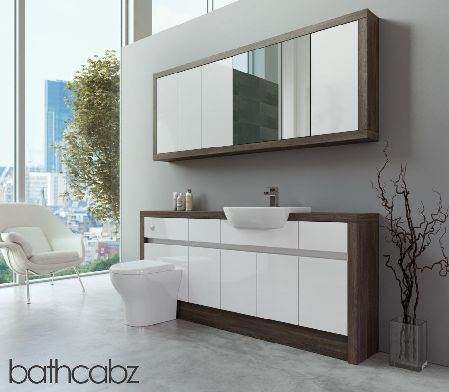 SIDONA MALI WENGE BASE & WALL UNITS BATHROOM FITTED FURNITURE