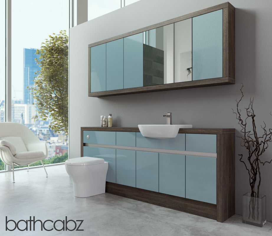 SIDONA MALI WENGE BASE & WALL UNITS BATHROOM FITTED FURNITURE