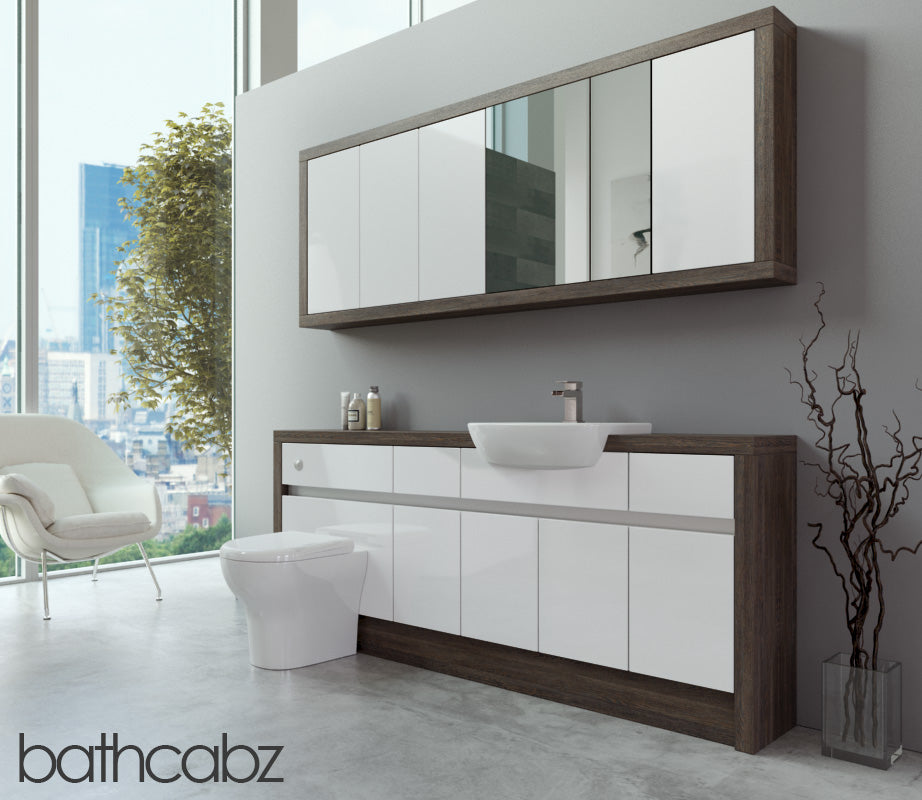 SIDONA MALI WENGE BASE & WALL UNITS BATHROOM FITTED FURNITURE