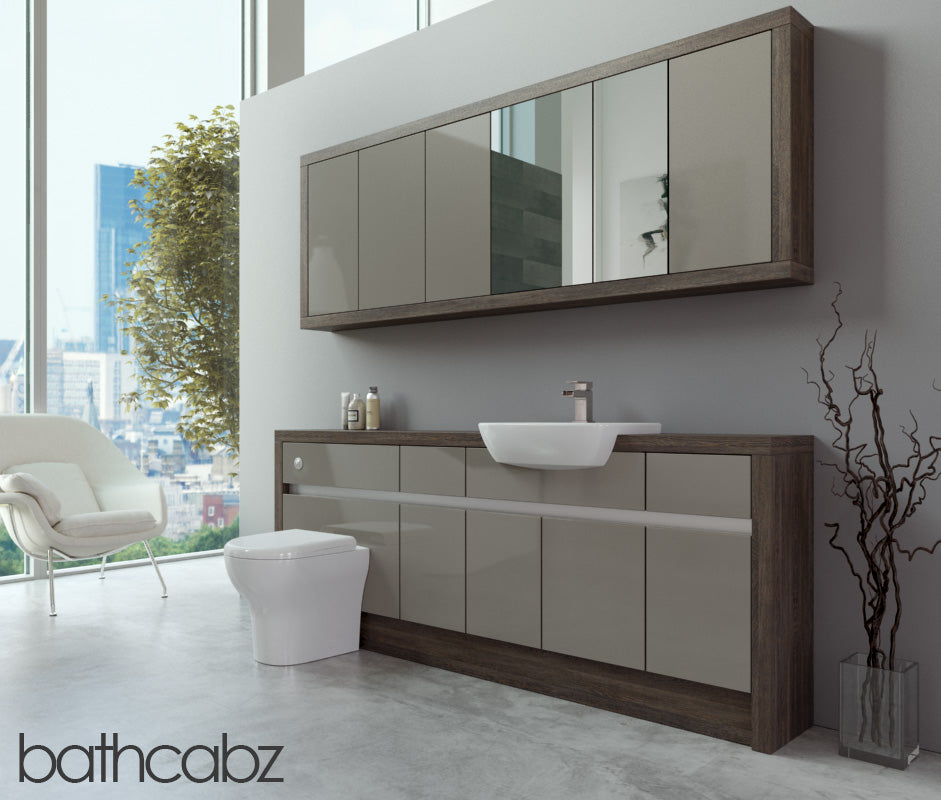 SIDONA MALI WENGE BASE & WALL UNITS BATHROOM FITTED FURNITURE