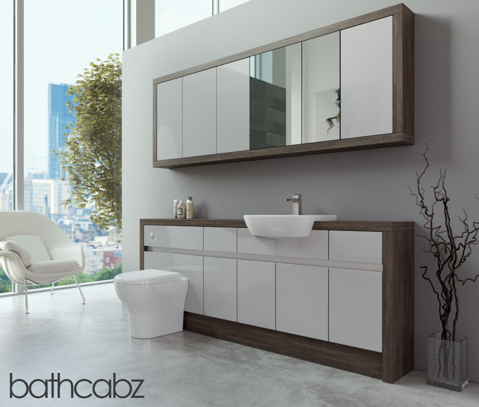 SIDONA MALI WENGE BASE & WALL UNITS BATHROOM FITTED FURNITURE