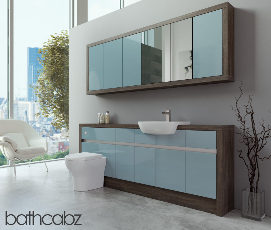 SIDONA MALI WENGE BASE & WALL UNITS BATHROOM FITTED FURNITURE