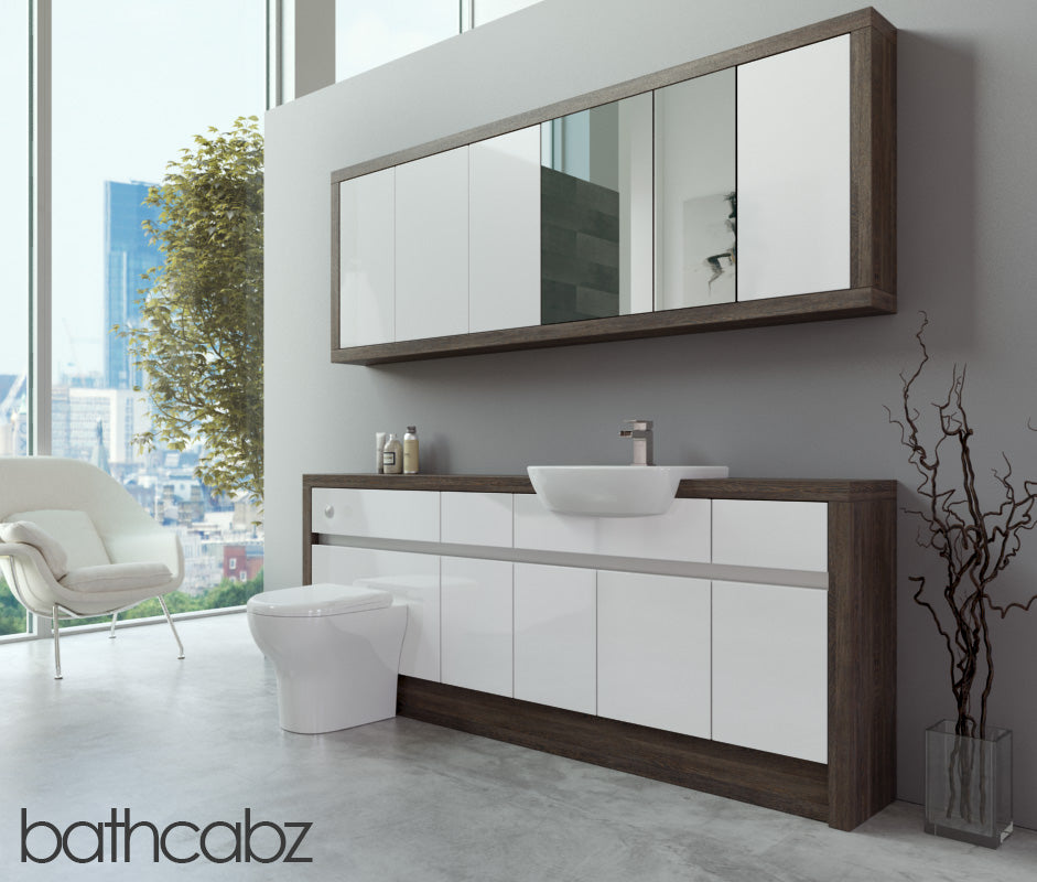 SIDONA MALI WENGE BASE & WALL UNITS BATHROOM FITTED FURNITURE