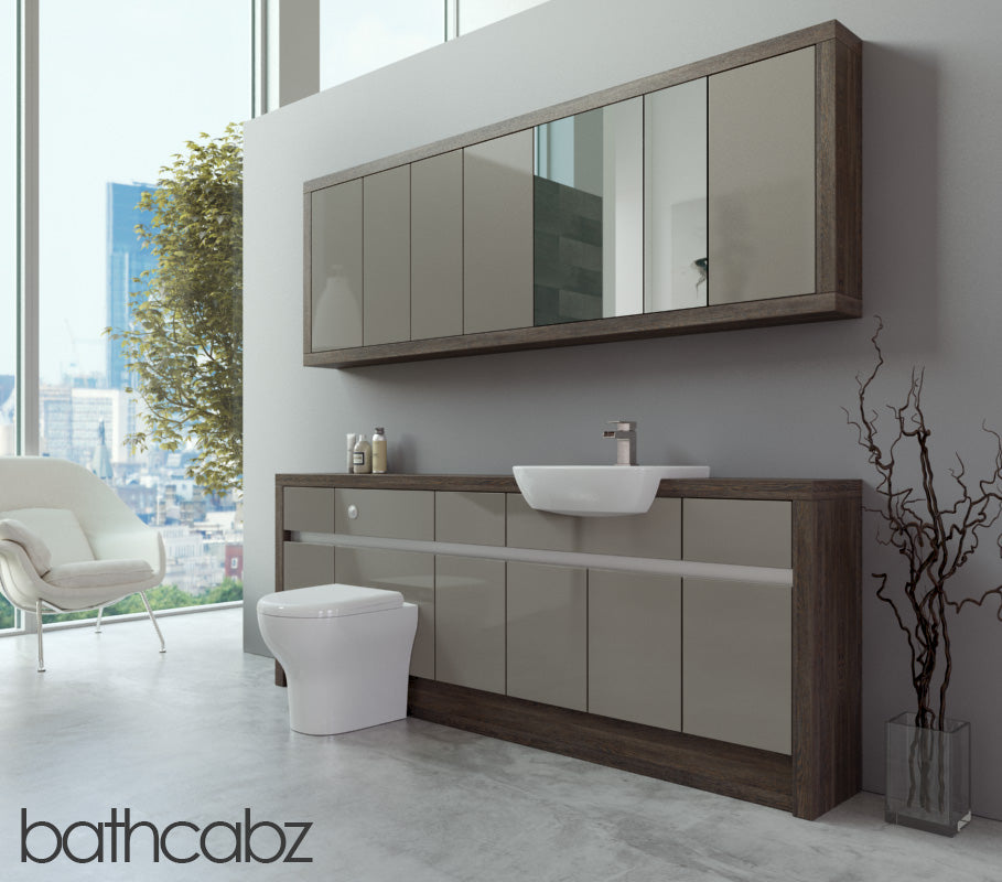 SIDONA MALI WENGE BASE & WALL UNITS BATHROOM FITTED FURNITURE
