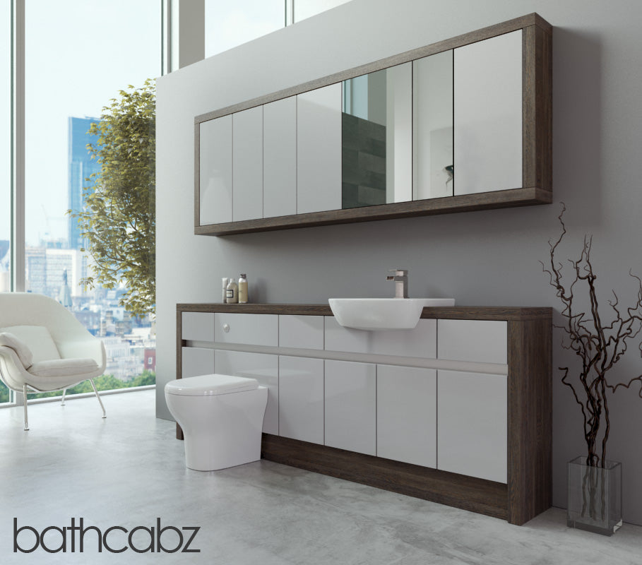 SIDONA MALI WENGE BASE & WALL UNITS BATHROOM FITTED FURNITURE