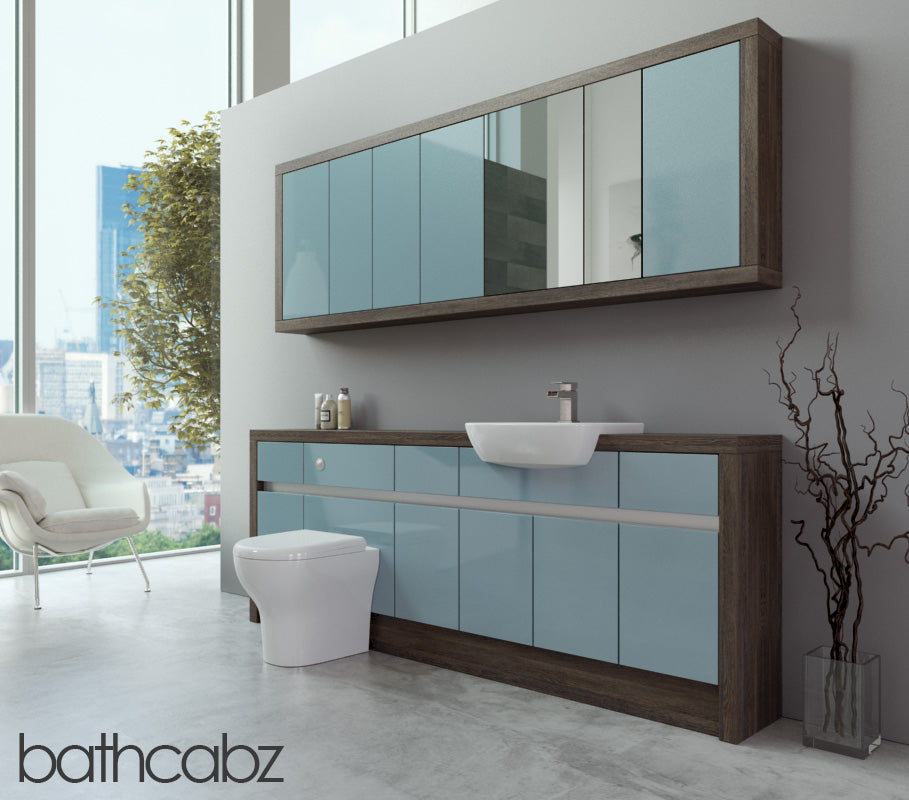SIDONA MALI WENGE BASE & WALL UNITS BATHROOM FITTED FURNITURE