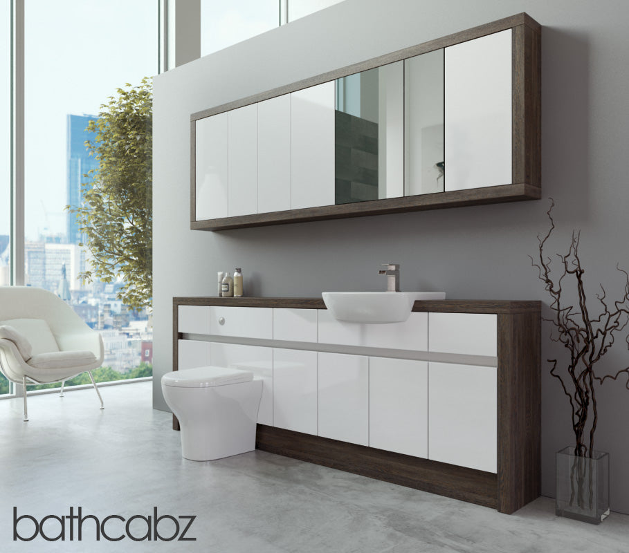 SIDONA MALI WENGE BASE & WALL UNITS BATHROOM FITTED FURNITURE
