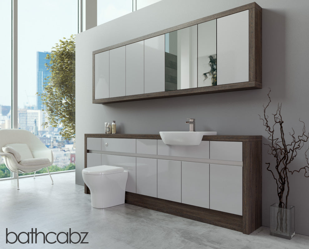 SIDONA MALI WENGE BASE & WALL UNITS BATHROOM FITTED FURNITURE