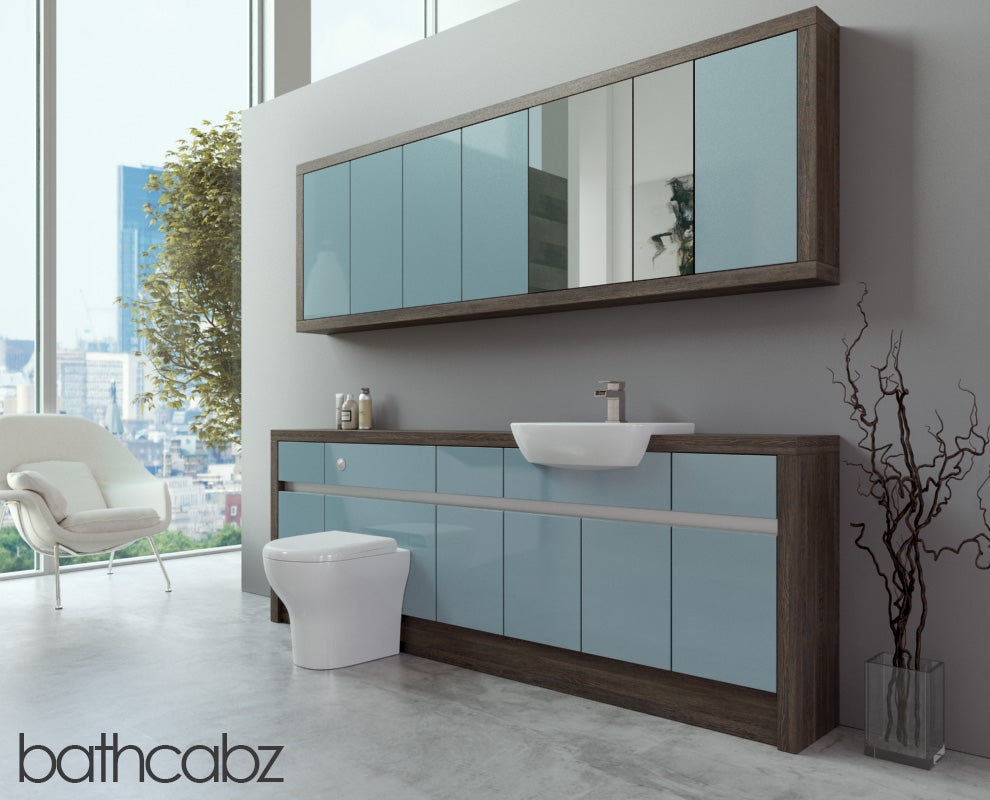 SIDONA MALI WENGE BASE & WALL UNITS BATHROOM FITTED FURNITURE