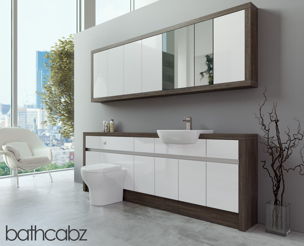 SIDONA MALI WENGE BASE & WALL UNITS BATHROOM FITTED FURNITURE