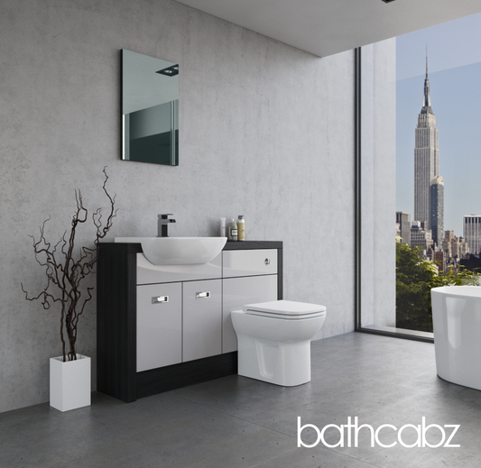 ATHENA HACIENDA BLACK BASE UNITS BATHROOM FITTED FURNITURE