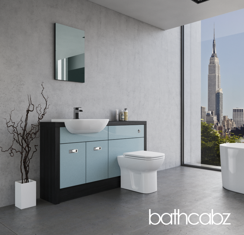 ATHENA HACIENDA BLACK BASE UNITS BATHROOM FITTED FURNITURE
