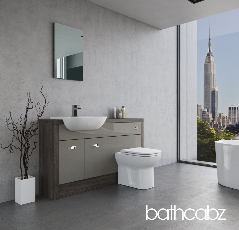 ATHENA NORWICH OAK BASE UNITS BATHROOM FITTED FURNITURE