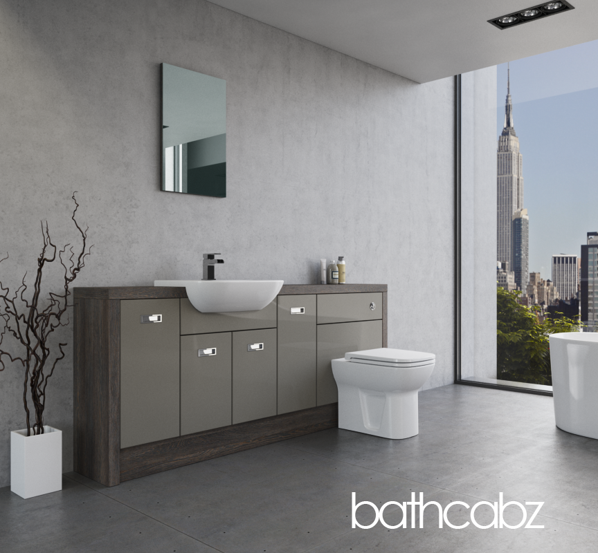ATHENA NORWICH OAK BASE UNITS BATHROOM FITTED FURNITURE