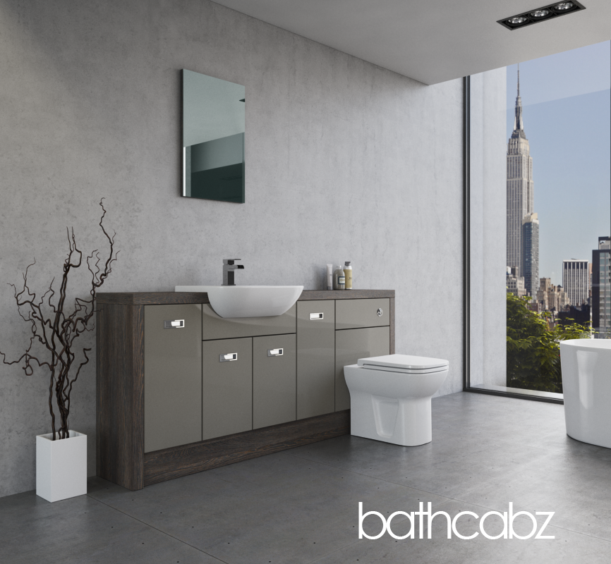 ATHENA NORWICH OAK BASE UNITS BATHROOM FITTED FURNITURE