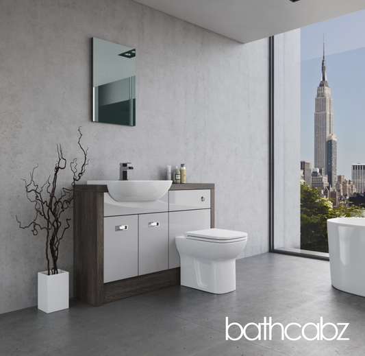 ATHENA NORWICH OAK BASE UNITS BATHROOM FITTED FURNITURE